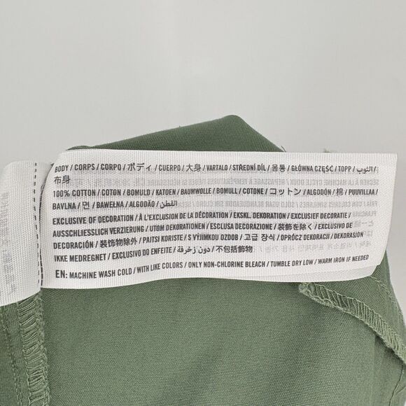Abercrombie & Fitch Cargo Jogger Parachute Pants in Sage Green Sz Small Utility - Picture 9 of 9